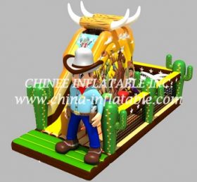 T2-3311 Western Cowboys Inflatable Bounc...