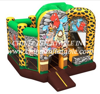 T2-3321 The Flintstones bouncy castle with slide