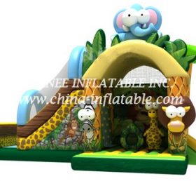 T2-3326 Jungle Theme Bouncy Castle