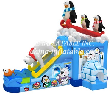 T2-3327 penguin bouncy castle