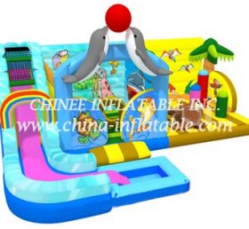 T2-3331 inflatable combo with slide