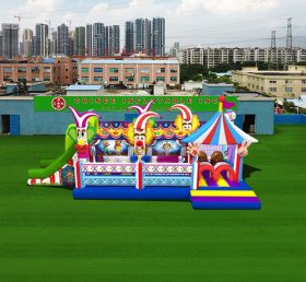 T6-455 happy clown giant inflatable amusing park ground game for kids