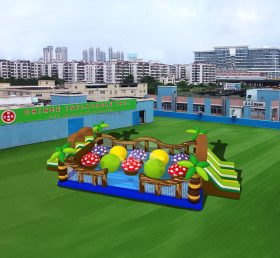 T6-456 Farm giant inflatable amusing park mushroom playground for kids