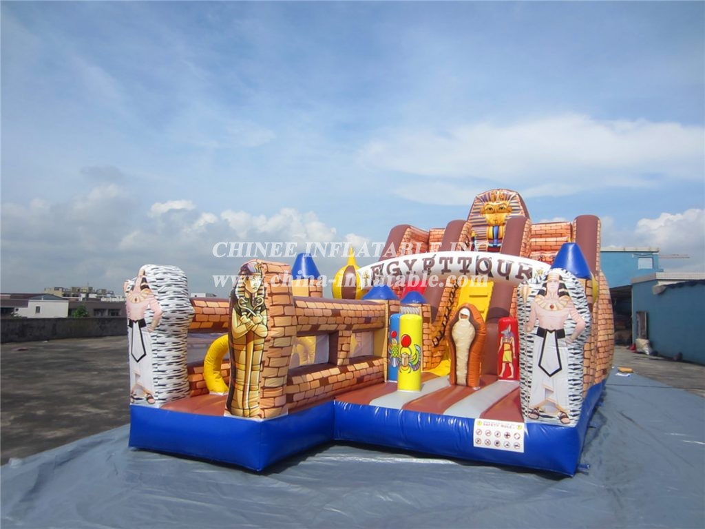 T6-459 High Quality Popular Egypt Jumping Castle with Slides