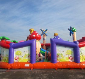 T6-460 Farm giant inflatable Amusing park ground Obstacle Game for kids