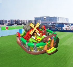 T6-495 Farm giant inflatable amusing park ground game for kids