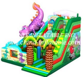T8-1455 Dinosaur inflatable slide