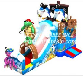 T8-1478 Pirates inflatable slide