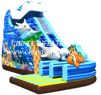 T8-1504 Undersea World Inflatable Slide Giant Slide for Childeren