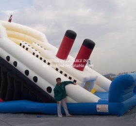 T2-40 Titanic Ship Inflatable Dry Slide