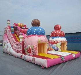 T8-1559 candy slide Giant Obstacle Inflatable Slide