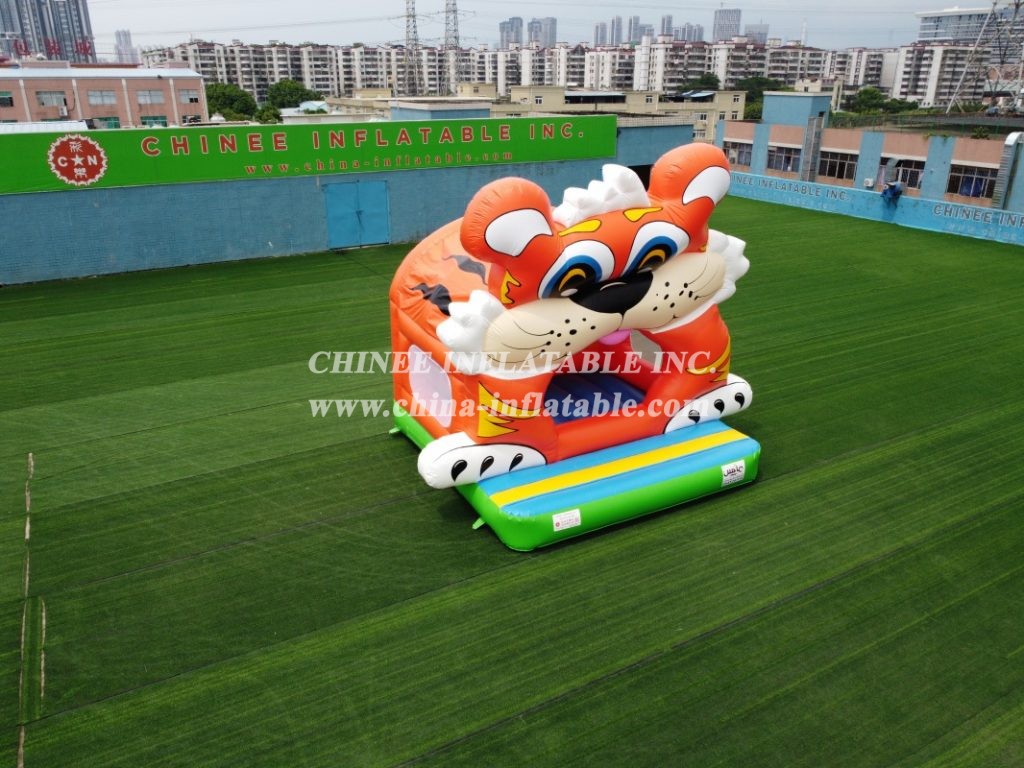 T2-3414 Tiger cartoon bouncy castles for kids bounce house party