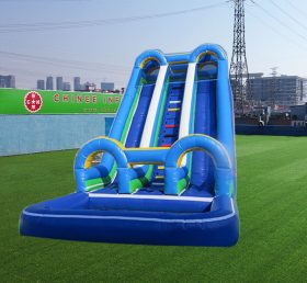 T8-1555 Blue Inflatable Water Slide