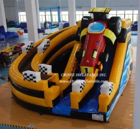 T8-1540 Race Car Themed Inflatable Slide