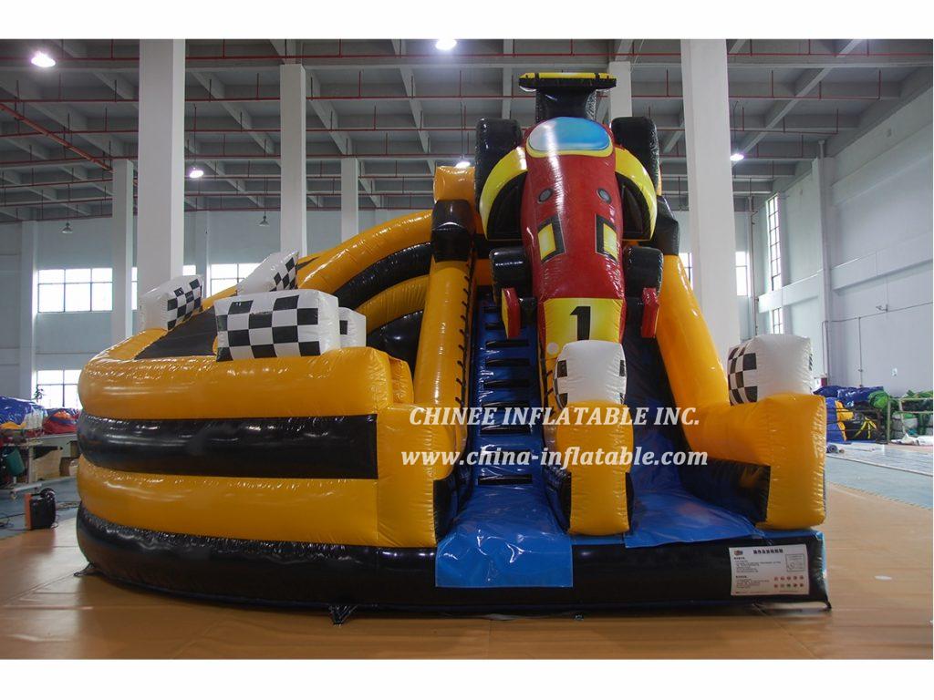 T8-1540 Race Car Themed Inflatable Slide