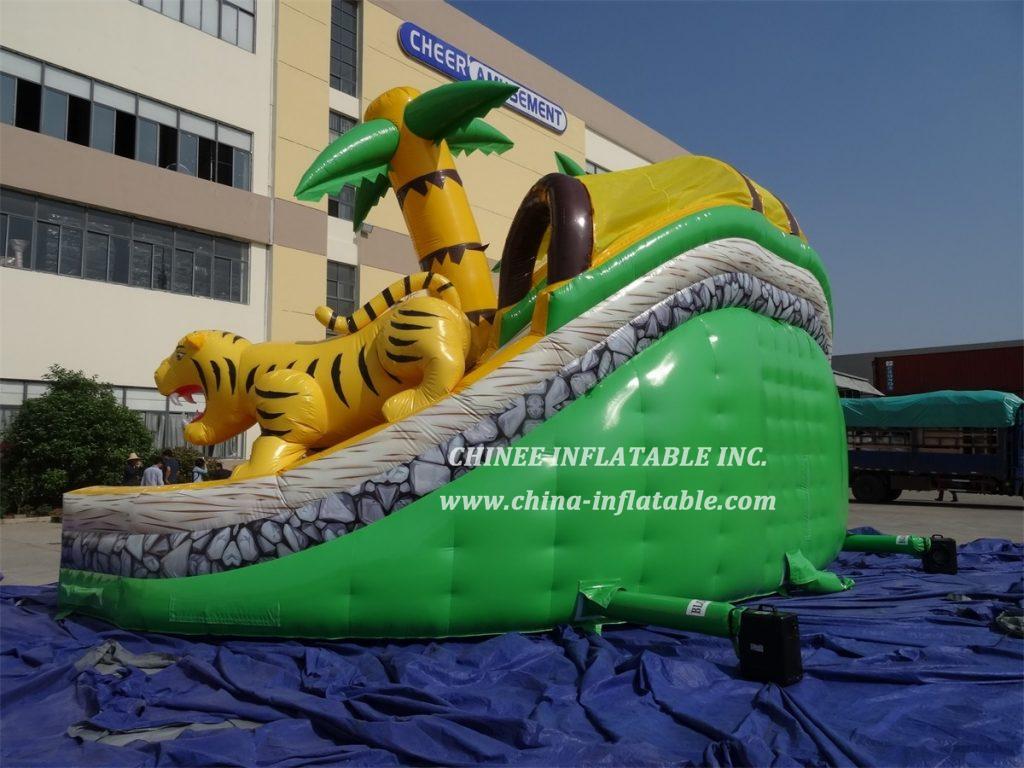 T8-1550 Jungle Themed Inflatable Dry Slide