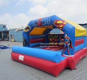 T2-3419 Superman Batman Spider-Man Superhero Inflatable Bouncer