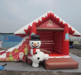 T2-3431  Christmas snowman bouncer with roof