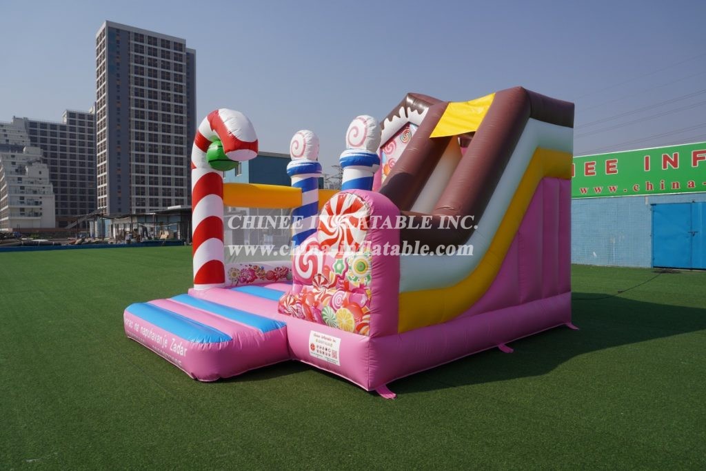 T2-3477 Sweet Candy Bouncy House Combo
