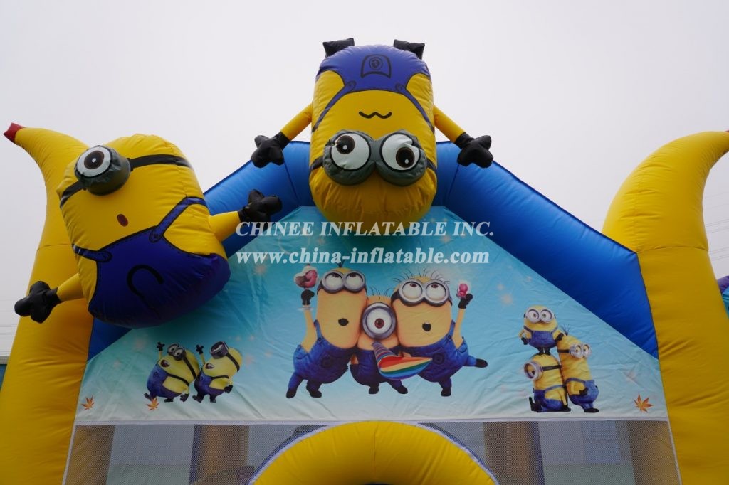 T2-3429 Inflatable Minion bouncer Despicable Me combo