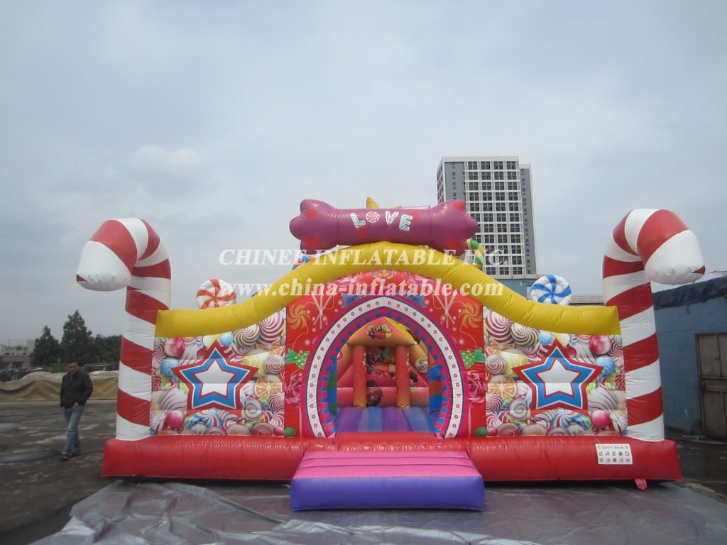 T2-3492 Candy inflatable playground funcity