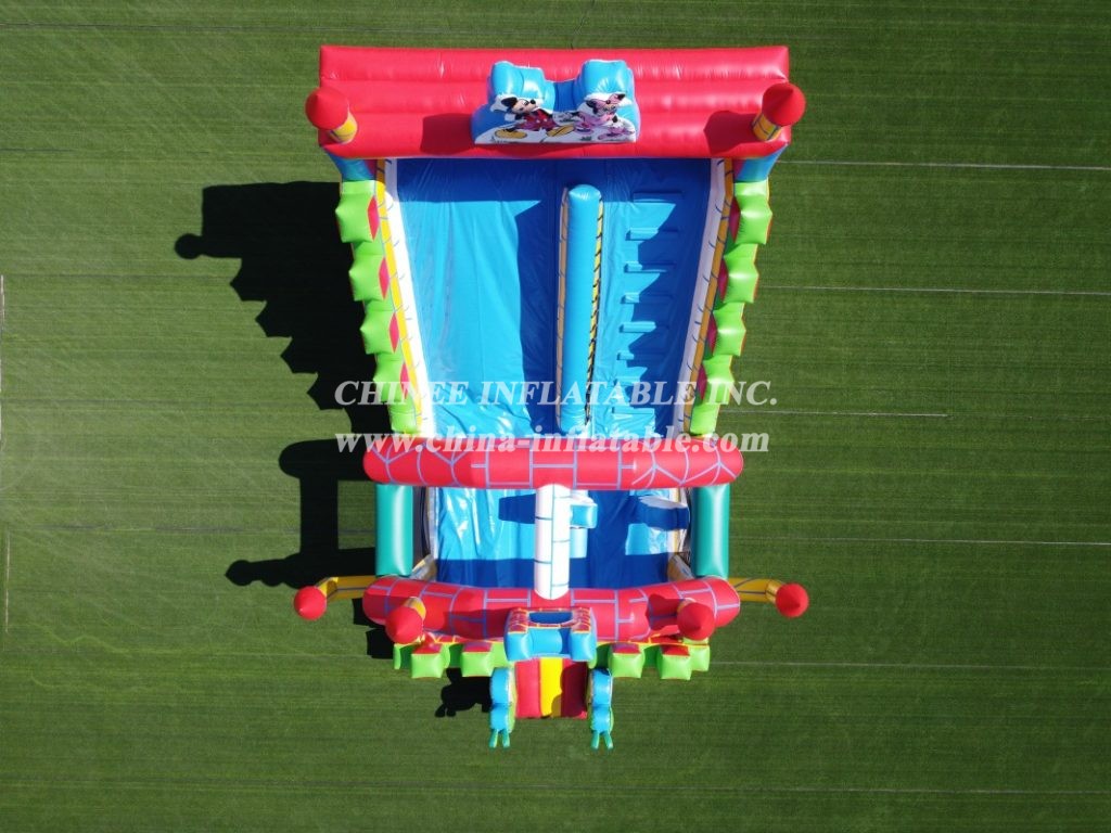 T8-834B Disney mickey mouse inflatable park for kids Inflatable playground castle
