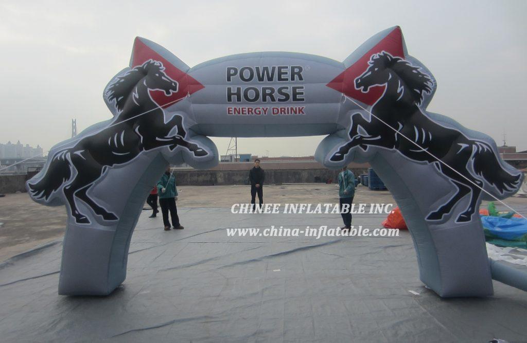 Arch2-028 Power Horse Inflatable Arches