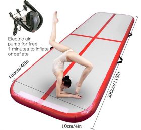 AT1-039 Airtrack Tumbling Air Track Inflatable Gymnastics Floor Trampoline Electric Air Pump For Home Use/training/cheerleading/beach