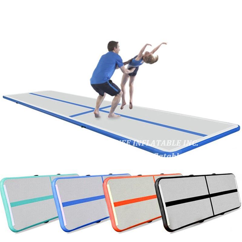 AT1-050 Blue Inflatable Gymnastics Airtrack Floor Tumbling Air Track For Kids Free One Pump