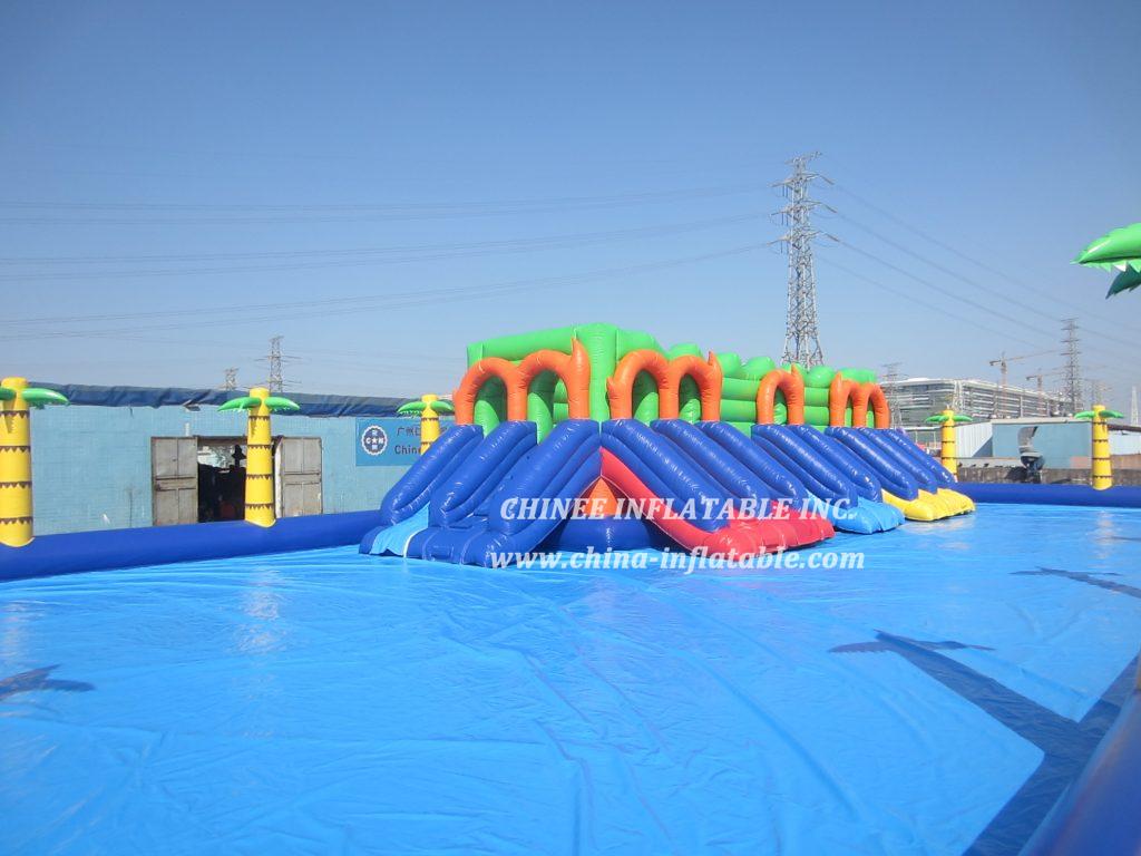 pool3-001 jungle theme inflatable pool