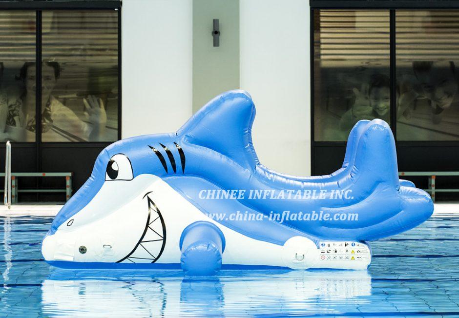 WG1-008 shark inflatable floating water sport park game for pool