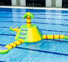 WG1-006 jungle theme inflatable floating water sport park game for pool