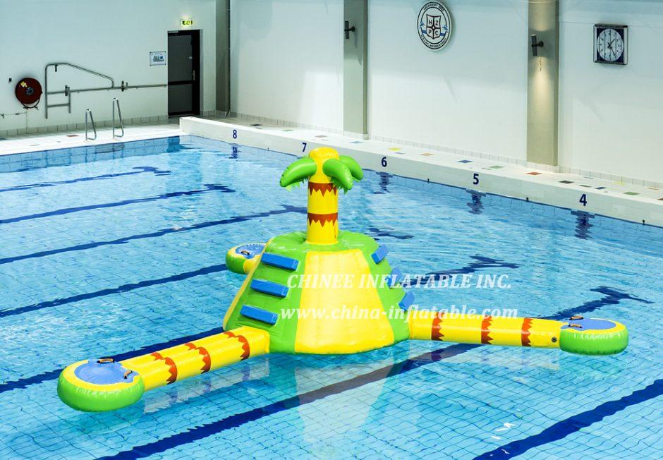 WG1-006 jungle theme inflatable floating water sport park game for pool