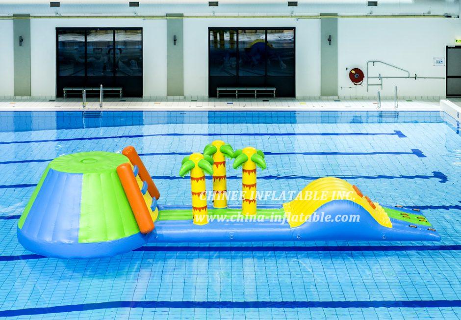 WG1-003 jungle theme inflatable floating water sport park game for pool
