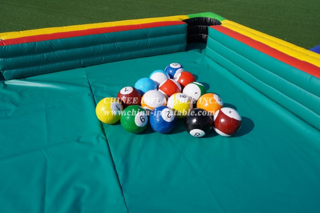 IS11-005 inflatable football snooker  inflatable human billiard table games