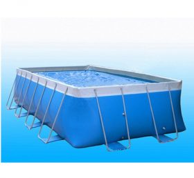 pool2-007 Outdoor Mobile Durable Metal Frame PVC Swimming Pool for Inflatable Ground Water Park