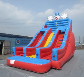 T8-1378 Happy Clown Jumping Inflatable Slides for Kids