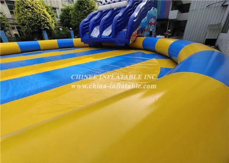 Pool2-730 Water park color large deep pvc inflatable family swimming pool for adults