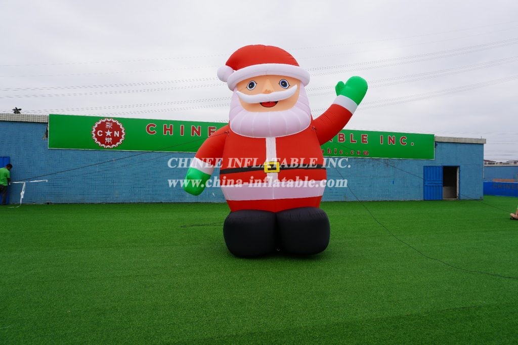 C1-113 4m height outdoor inflatable Christmas Santa Claus decorations