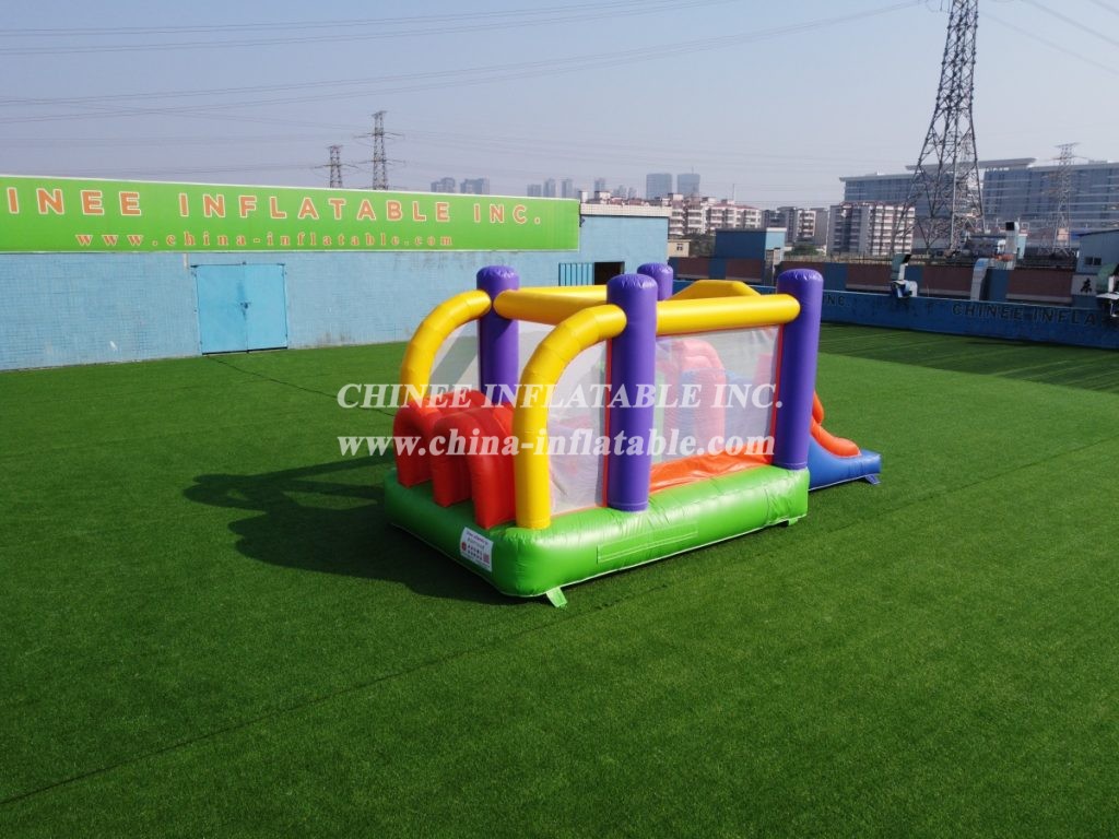 T2-3253 Inflatable obstacle course bounce house combo small playground for kids