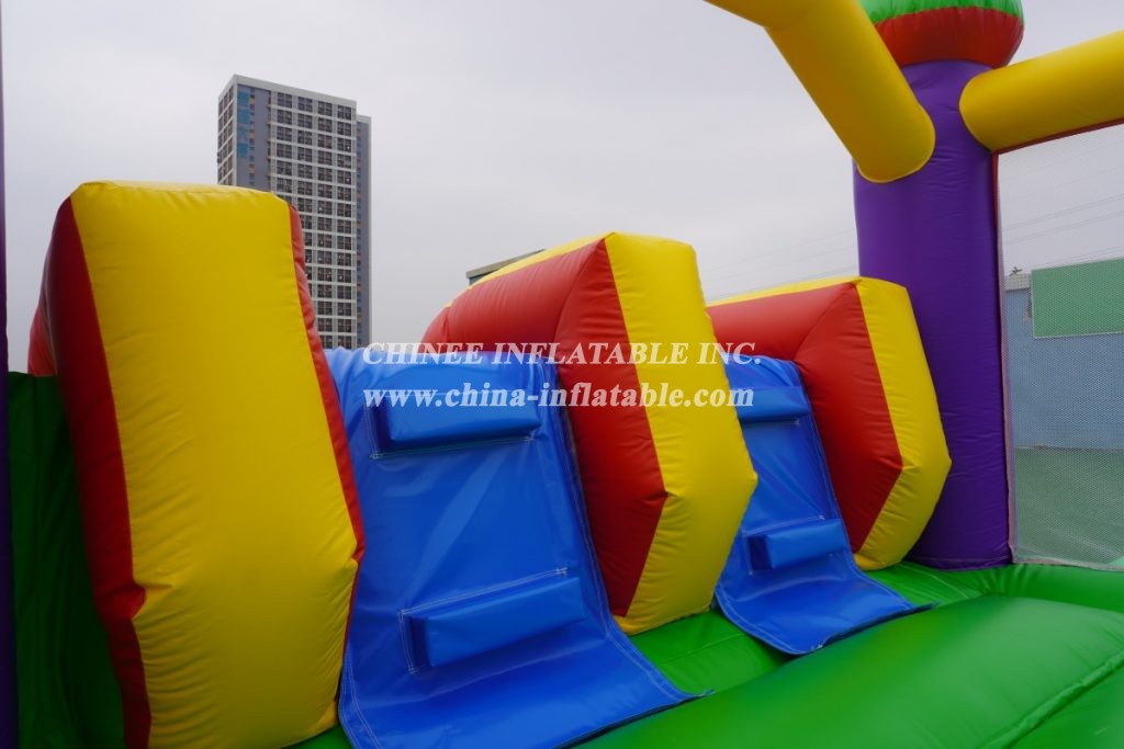 T2-1361 Classic style bouncy castle with slide for kids party events