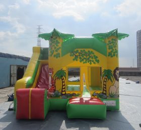 T2-3434 jungle theme inflatable combo
