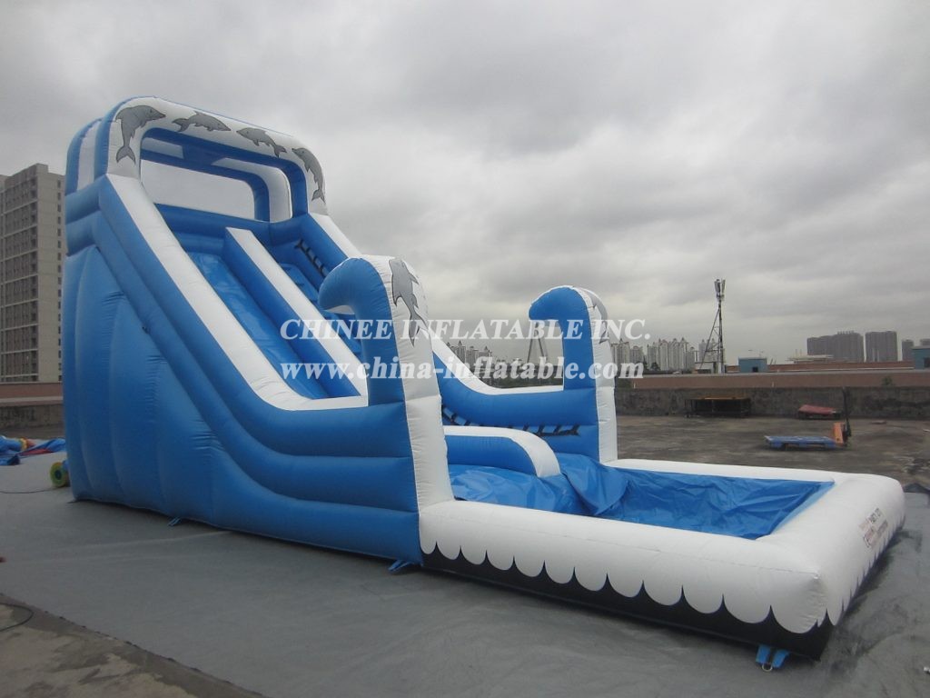 T8-1333 Dolphin Inflatable Water Slide