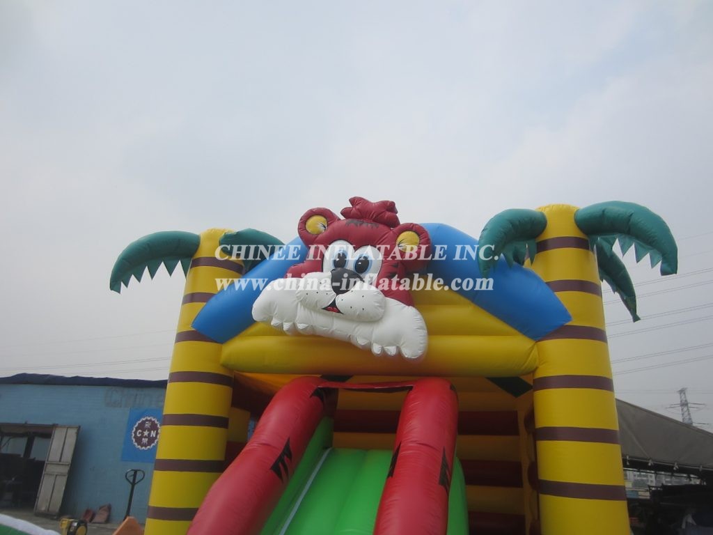 T2-2348 jungle theme inflatable combo