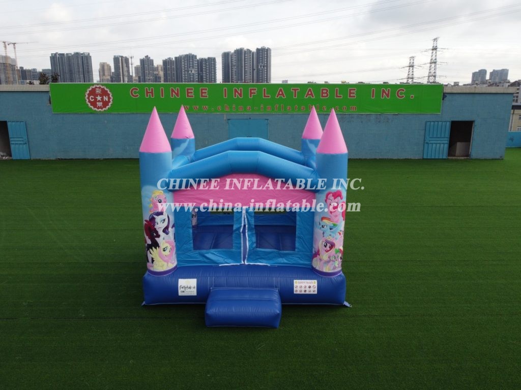 T2-1244 My little pony theme bounce house inflatable castle kids party rentals
