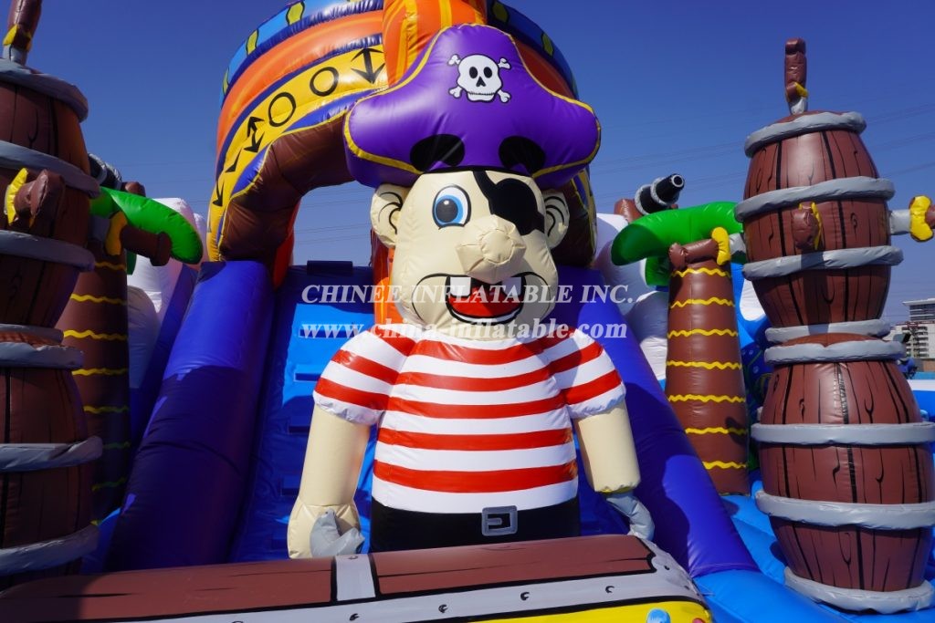 T6-510 Pirate theme inflatable combos