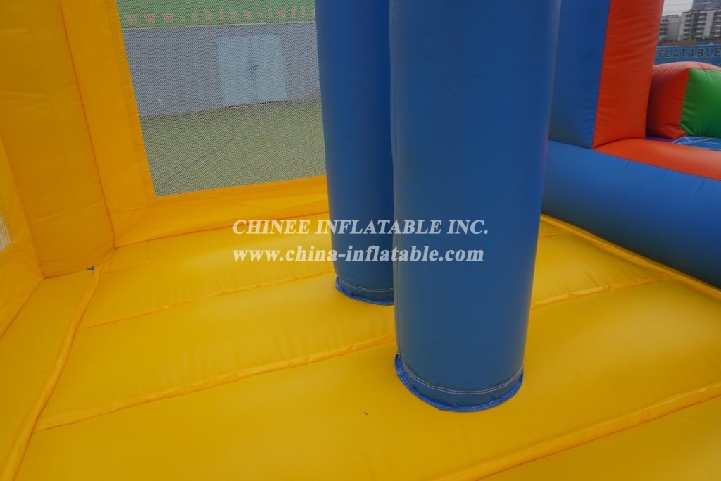T5-004 Children’s bouncy castle with slide commercial inflatable combo