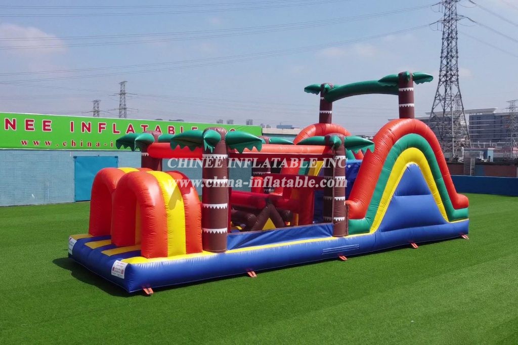 T7-520 Jungle Theme Inflatable Obstacle Courses