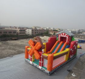 T8-2500 Farm and House Themed Giant Inflatable Slide