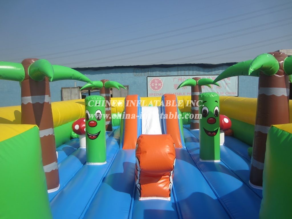 T6-296 jungle Theme Inflatable Funcity